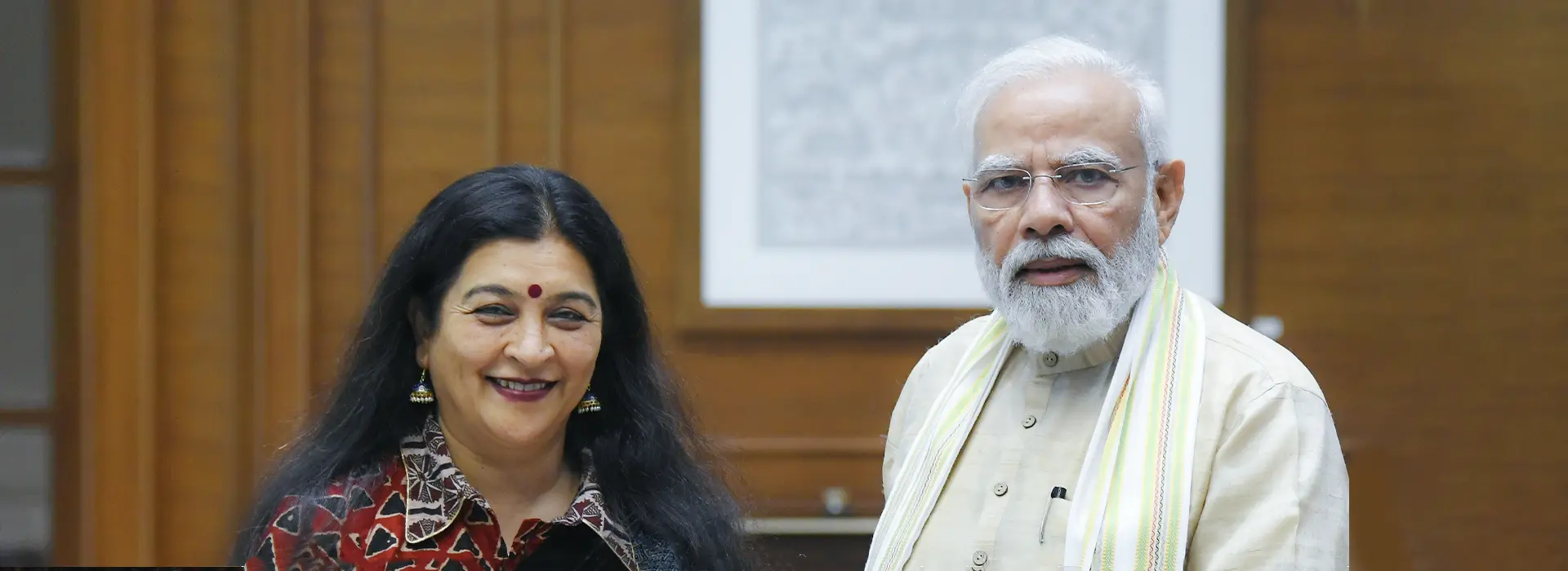 Prime Minister of India, Shri Narendra Modi, alongside Dr. Divya Gupta